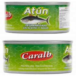 Atún Desmenuzado al Aceite y Agua $14.60 x 160gr x 48 latas